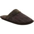 Gold Toe Menâ€™s Corduroy Scuff Slippers with Sherpa Collar and Lining, Memory Foam Insole, Warm Comfortable Plush Slip-On Mule Slides for Home