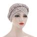 SANWOOD Turban Hat Elastic Women Tie Dye Braid Muslim Turban Hat Hijab Cap Hair Scarf Headwear