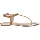 Blue by Betsey Johnson Lux Flat Sandal Gold