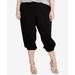 Rachel Rachel Roy Women's Crop Jogger Pants Black Size 1 Extra