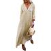 Oversized Women Long Sleeve Loose Floral Maxi Dresses Casual Long Dresses Ladies Party Boho Beach Sundress Evening Dresses Holiday Cocktail Prom Gown Long Maxi Dress