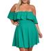 UKAP Beach Sundresses for Women Off Shoulder Plus Size Short Dress Cocktail Club Party Boho Flare Dresses Ruffle