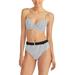 Rachel Rachel Roy Womens Striped Push Up Swim Top Separates