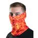 Aqua Design Fishing Hunting Masks Neck Gaiters for Men and Youth: UPF 50+ Sun Mask Protection: Camo Half Face Cover Balaclava Bandana: Liquid Lava size M