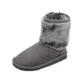 Kids' Sherpa Lined Faux Suede Winter Boots Charcoal 12 M US Little Kid