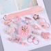 18Pcs/Set Baby Girls Bowknot Head Clips Bow Star Flower Animal Hairpins Crown Princess Accessories for Kids Babies Toddlers