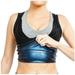 Women's Medium Support Cross Back Wirefree Removable Cups Yoga Sport Bra Workout Tank Top for Women, Sauna Sweat Workout Body Shaper, Neoprene-Free Yoga Vest, Sauna Suit