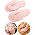 Womens Ladies Cozy Memory Flip Plush Flops Slippers Home Thong Flip Flops Flat Fur Non Slip Indoor Cotton Slippers