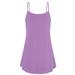 Mnycxen Women's Sexy Summer Dress Women Sleeveless Spaghetti Strap Double Breasted Plain Shift Dress