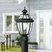 Lark Manor™ Arelene 1 -Light 16.5" H Hardwired Lantern Head Brass/Metal in Black | 16.5 H x 8.5 W x 8.5 D in | Wayfair