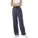 Plus Size Women's Sport Knit Straight Leg Pant by Woman Within in Heather Navy (Size S)