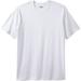 Men's Big & Tall Performance Flex Crewneck Tee by KingSize in White (Size 5XL)