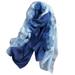 ESSEN Scarf Women Stylish Gradient Color Floral Embroidery Long Neck Scarf Head Wrap Shawl