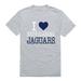 I Love University of South Alabama Jaguars T-Shirt Heather Grey XX-Large