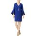 MSK Womens Embellished Bell Sleeve Party Dress