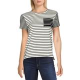 Lauren Ralph Lauren Womens Buford Stripe Crewneck T-Shirt