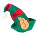 Funny Party Hats Christmas Elf Hat - Felt Elf Hat with Jingle Bells Ears - Santa Hats for Adults - Christmas Hats