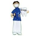 The Holiday Aisle® Dentist/Dental Hygienist Hanging Figurine Ornament Plastic in Blue/White | 4.25 H x 2.25 W x 0.5 D in | Wayfair