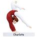 The Holiday Aisle® Gymnast Personalized Hanging Figurine Ornament in Red/White | 3.75 H x 3.5 W x 0.5 D in | Wayfair