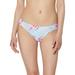 JS Jessica Simpson Women's Ocean Tie Dye Shirred Hipster Swimsuit Bottom