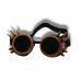 C.F.GOGGLE Sunglasses New Studded Steampunk Round Goggles Gothic Retro Sunglasses Halloween Cosplay Props