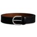 Burberry Black D-shaped Buckle Grainy Leather Belt