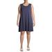 Terra & Sky Women's Plus Size Sleeveless Swing Dress