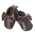 Riverberry Unisex Audrey Genuine Leather Infant Toddler and Baby Fringed Moccasin Shoes