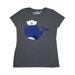 Inktastic Navy Blue Whale With Sailor Hat, Sailor Whale Adult Women's T-Shirt Female