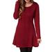 VEAREAR Dress Polyester A-line Dress Long Sleeve Twist Knitted Wine Red,Dress for women,Maxi,Boho,Midi