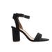 Madewell Womens The Rosalie Black Ankle Strap Heels Size 9