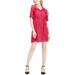 Maison Jules Womens Ruffle Trimmed Shirt Dress