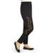 Double Floral Embroidered Stylish Pull-On Leggings
