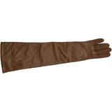 Portolano Women's Brown Long BTN 12 Gloves -