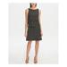 TOMMY HILFIGER Womens Black Tiered Floral Sleeveless Crew Neck Knee Length A-Line Dress Size 14