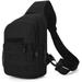 Tactical breast pocket with water bottle holder, USB port Military shoulder backpack Molle breast pocket single strap backpack for outdoor sports