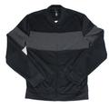 Mens Baseball Track Jacket Small Lurex Ribbed Trim S