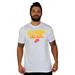 Nike Mens Get Faded On Air Printed T-Shirt White/Yellow Medium