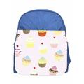 Cupcakes Girls Blue Preschool Toddler Childrens Backpack & Lunchbox