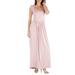 24seven Comfort Apparel Maxi Dress with Round Neck and Empire Waist , R0116037, Made in USA