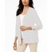 Karen Scott Women's Three-Quarter-Sleeve Top White Size Medium