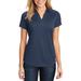 Mafoose Women's Digi Heather Performance Polo T-Shirt Dress Blue Navy Medium