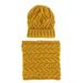 Dettelin Women Soft Warm Thick Cable Knitted Hat Scarf Winter Setï¼ŒWinter Warm Knitted Wool Hat Collar Suit Women Soft Thick Knitted Scarf