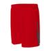 A4 N5005 Mens Color Block Pocketed Short - Scarlet/Graphite - L