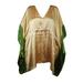 Mogul Women Green Beige Printed Kaftan Kimono Resort Wear Beach Cover Up Caftan Dresses 2XL