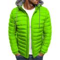 Hooded Down Jacket Winter Warm Hoodie Outwear Light Quality Packable Zipper Top Coat with Detachable Hat