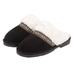 Jessica Simpson Women's Suede Plush Slip on Scuff House Slipper with Indoor/Outdoor Sole