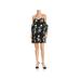 Alice + Olivia Womens Holden Embroidered Drop Waist Mini Dress