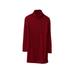 Eyicmarn Women's Turtleneck Ribbed Long Sleeve Knitted Sweater Dress Pullover Solid Color Mid-Length Dress