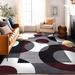 Red 78 x 0.49 in Area Rug - Wrought Studio™ Amirr Geometric Burgundy/Gray/White Area Rug, Polypropylene | 78 W x 0.49 D in | Wayfair